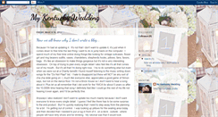 Desktop Screenshot of mykentuckywedding.blogspot.com