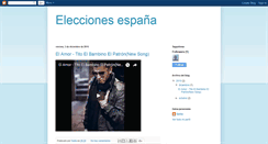 Desktop Screenshot of eleccionesespaa.blogspot.com