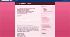 Desktop Screenshot of capoeirafacts.blogspot.com