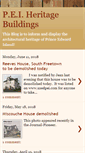 Mobile Screenshot of peiheritagebuildings.blogspot.com