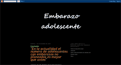 Desktop Screenshot of embarazoadolescente-tic.blogspot.com