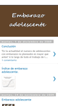 Mobile Screenshot of embarazoadolescente-tic.blogspot.com