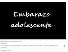 Tablet Screenshot of embarazoadolescente-tic.blogspot.com