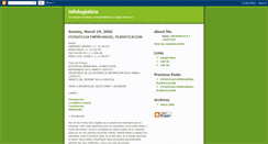 Desktop Screenshot of infologistica2006.blogspot.com