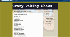 Desktop Screenshot of crazyvikingshows.blogspot.com