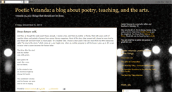 Desktop Screenshot of poeticvetanda.blogspot.com