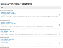 Tablet Screenshot of dictionary-dictionary-electronic.blogspot.com