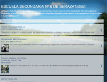 Tablet Screenshot of escuelasecundaria6berazategui.blogspot.com