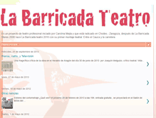 Tablet Screenshot of labarricadateatro.blogspot.com