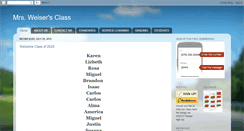 Desktop Screenshot of mrsweisersclass.blogspot.com