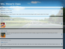 Tablet Screenshot of mrsweisersclass.blogspot.com