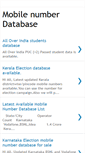 Mobile Screenshot of mobilenumberdatabase.blogspot.com