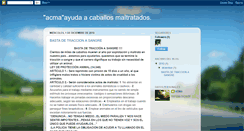 Desktop Screenshot of acmaayudaacaballosmaltratados.blogspot.com