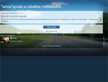 Tablet Screenshot of acmaayudaacaballosmaltratados.blogspot.com