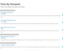 Tablet Screenshot of frommyviewpoint.blogspot.com