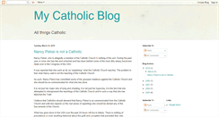 Desktop Screenshot of mycatholicblog.blogspot.com