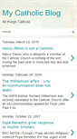 Mobile Screenshot of mycatholicblog.blogspot.com