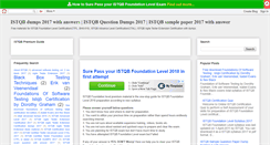 Desktop Screenshot of istqbdumps.blogspot.com