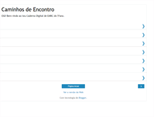 Tablet Screenshot of caminhos-encontro.blogspot.com