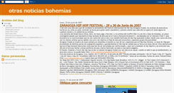 Desktop Screenshot of otrasnoticiasbohemias.blogspot.com