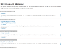 Tablet Screenshot of directionanddiapause.blogspot.com