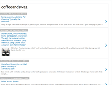 Tablet Screenshot of coffeeandswag.blogspot.com