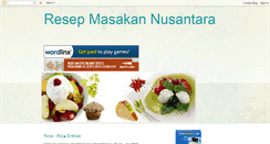 Desktop Screenshot of dapurnusantara.blogspot.com