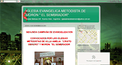 Desktop Screenshot of iglesiametodistamoron.blogspot.com