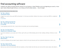 Tablet Screenshot of findaccountingsoftware.blogspot.com