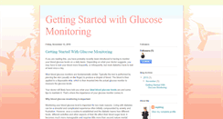 Desktop Screenshot of gettingstartedwithglucosemonitoring.blogspot.com