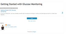 Tablet Screenshot of gettingstartedwithglucosemonitoring.blogspot.com