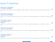 Tablet Screenshot of livesoccertvstreaming.blogspot.com