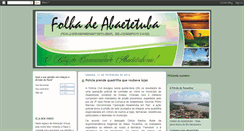 Desktop Screenshot of folhadeabaetetuba.blogspot.com