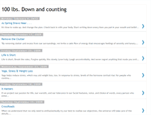Tablet Screenshot of 100poundsdownandcounting.blogspot.com