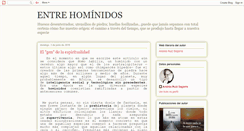 Desktop Screenshot of entrehominidos.blogspot.com