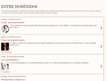 Tablet Screenshot of entrehominidos.blogspot.com