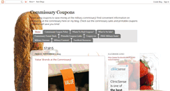 Desktop Screenshot of commissarycoupons.blogspot.com