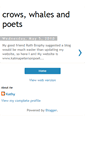 Mobile Screenshot of kalmapetersonpoet.blogspot.com