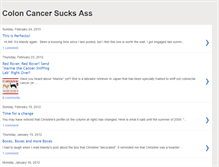 Tablet Screenshot of coloncancersucksass.blogspot.com