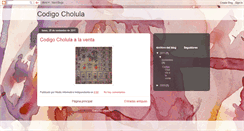 Desktop Screenshot of codigocholula.blogspot.com