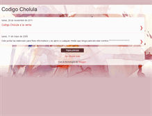 Tablet Screenshot of codigocholula.blogspot.com