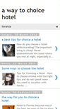 Mobile Screenshot of choiceurhotel.blogspot.com