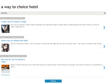 Tablet Screenshot of choiceurhotel.blogspot.com