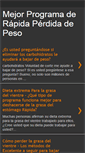Mobile Screenshot of mejorprogramaderapidaperdidadepeso.blogspot.com