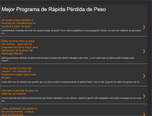 Tablet Screenshot of mejorprogramaderapidaperdidadepeso.blogspot.com