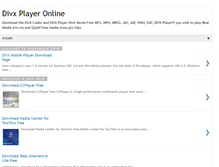 Tablet Screenshot of divx-player-online.blogspot.com