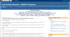 Desktop Screenshot of affiliateprogramsarticle.blogspot.com