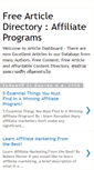 Mobile Screenshot of affiliateprogramsarticle.blogspot.com