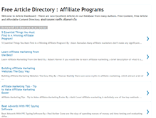 Tablet Screenshot of affiliateprogramsarticle.blogspot.com