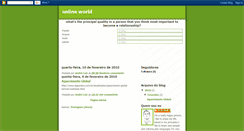 Desktop Screenshot of olineworld.blogspot.com
